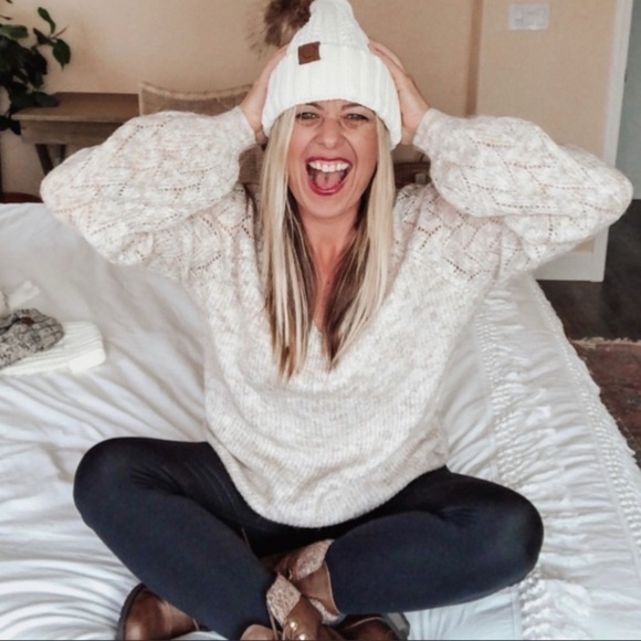 Cable Knit Cuff Beanie-LAST ✌️ - Picture 4 of 5